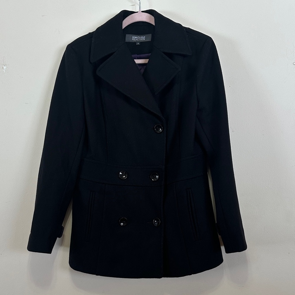 Kenneth Cole Reaction Elegant Dark Pea Coat